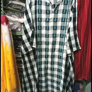 Plus Size Checkered Kurti 🎲