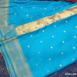 Saree With Stitched Blouse