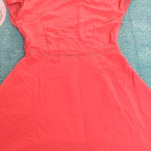 Peach Colored One piece Dress