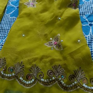 Unstitched Lehenga Choli And Duptta Fabric