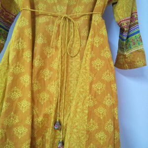 Yellow Anarkali