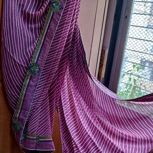 ✅🆕 115. Purple Georgette Saree Designer 🆕✅