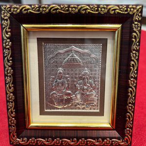 999 Silver Laxmi Ganesh frame mini