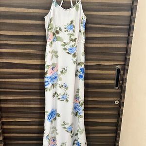 Flower Print Maxi Dress