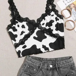 Cow print top