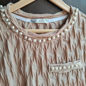 Korean Pleated Crop Top