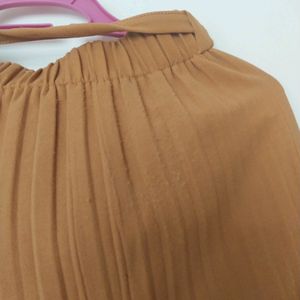 Insua Flared Khaki Palazzo