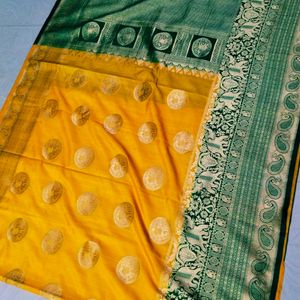 Diwali Special Elephant Design Beautiful Saree