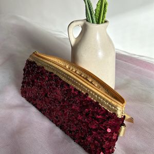 Glitter Pouch - For Stationery/ Makeup/ Etc