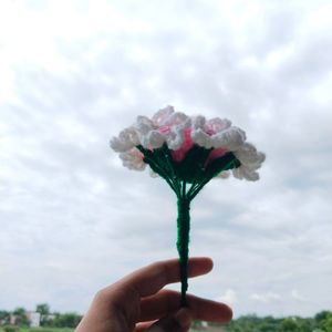 Sale🔥Combo Of Pink Rose And Forget Me Not Flower