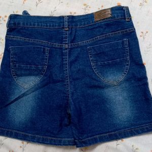 Blue Denim Shorts