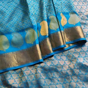 Blue Silk Saree