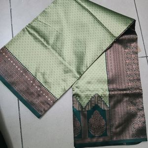 Banarasi Cotton Silk Saree With Blouse