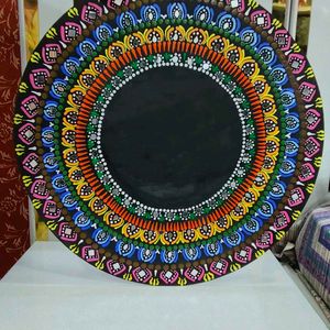 Mandala Art Photo Frame With Mirror Work