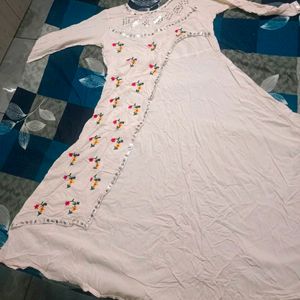 Beautiful White Gown Kurti