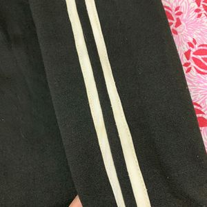 Black Striped Hoodie