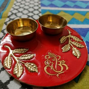 Combo Pooja Thali Resin Art