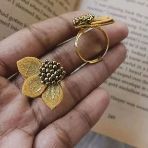 Homemade Floral Rings