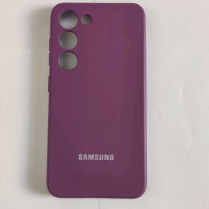 Samsung Galaxy S23 Silicone Case Back Cover Purple