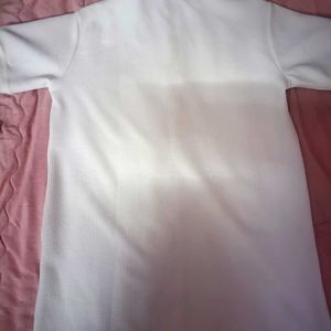 Men White Collar Shirt