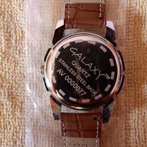 Leather Analog Watch For Men