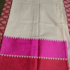 Cream Colour Saree