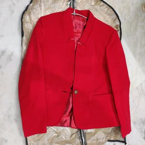 Red formal blazer