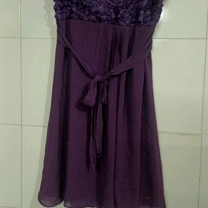 Deep purple mini tube dress