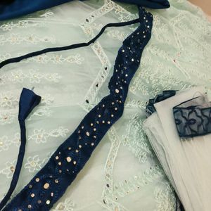 Navy & Sky Blue Gown New