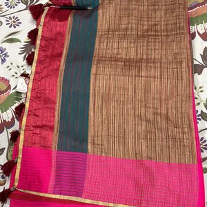 Club Art Decor Saree Khadi Silk With Multiple Colours