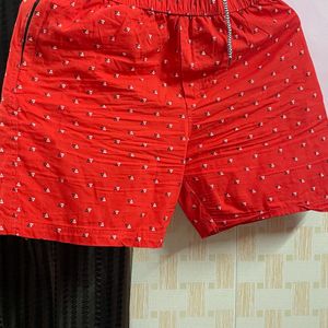 Red Shorts Cotton