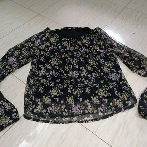 Floral Korean Top