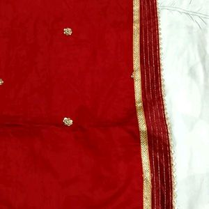 Red Kandana Kurta Design