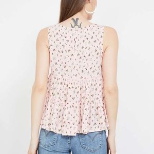 Floral Ruffle Tank Top 🌷🌷