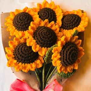 Sunflower Crochet Bouquet