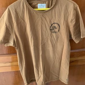 Mast & Harbour Khaki Unisex T-shirt XL 42/44