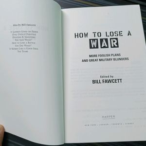 How To Lose A War By Bill Fawcett