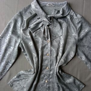 New Premium Grey Vintage Collection Satin Shirt