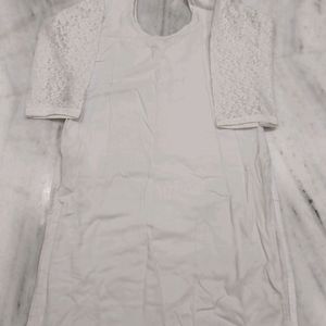 A Simple White Kurti