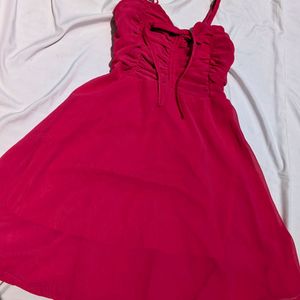 Rose Pink Western Dress