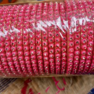 Pink Lehti Bangles