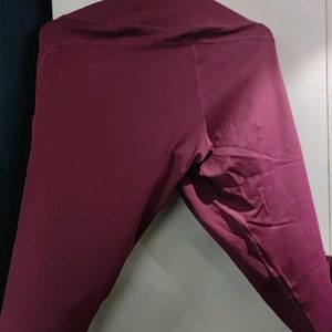 Maroon Workout Leggings