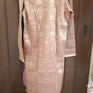 Golden And Pink Sherwani Set (Men's)