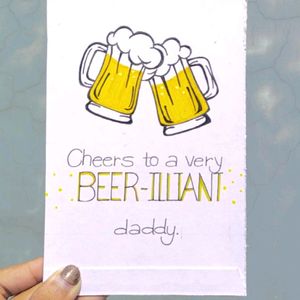 Handmade Father's Day Card 🍻