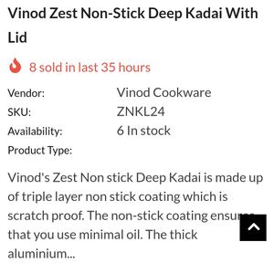 Vinod  Zest Nonstick Pan