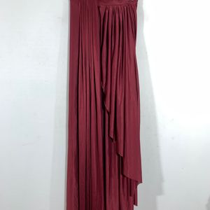 Maroon Ready-Made Saree (Women)