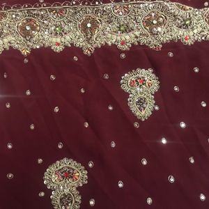 Red Color Beautiful Saree