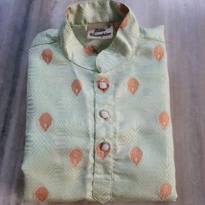 Pista Green Traditional Wear For Boys