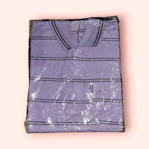 Mens's T-Shirt(polo Type), 35" size, Lavender