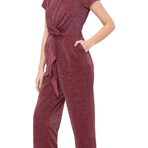 SHIMMERY MAROON JUMPSUIT